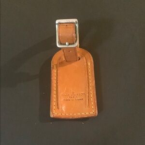 Louis Vuitton Tan Leather Luggage Tag